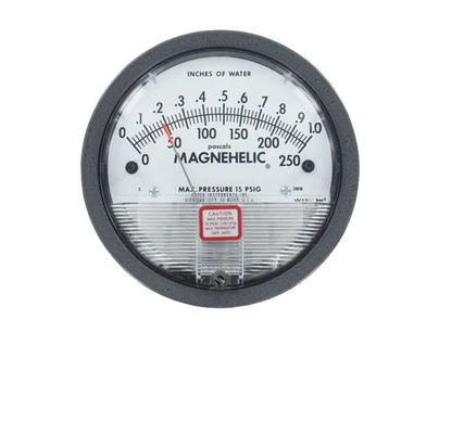 Dwyer Series 2000 Magnehelic Dwyer 2000-00D Magnehelic Differential Pressure Gauge 0-0.25 In H2O, 2% Acc