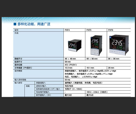 high quality Fuji Electric  PXF4 Temperature Controller with 50ms sampling speed with best price