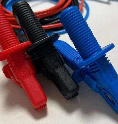 Original Meger 1002-531 Insulated Lead Clamp Set for 3kV Test Voltage