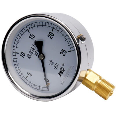 Threaded 1/4 Inch Differential Pressure Meter for Industrial Measurement