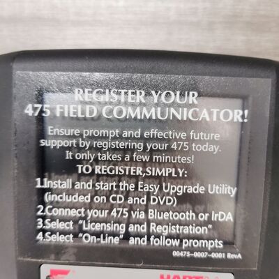 2.2 Lbs Hart Field Communicator with 3.5 Inch Color LCD and Rechargeable Li-Ion Battery for Industrial Device Management