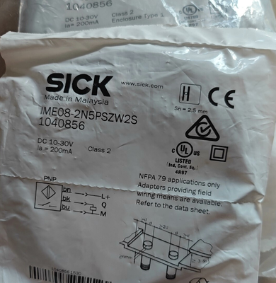 Brand new original German SICK IME08-2N5PSZW2S inductive proximity switch 1040856 in stock