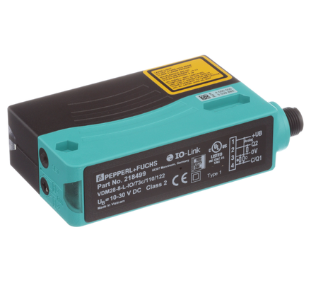 Pepperl + Fuchs Universal Distance Sensor with 8 m Detection Range IO-Link Interface and Pulse Ranging Technology (PRT)