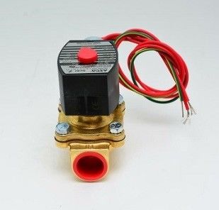 ASCO REDHAT SC8210G054 120V AC Brass Solenoid Valve Normally Closed 1 in Pipe Size