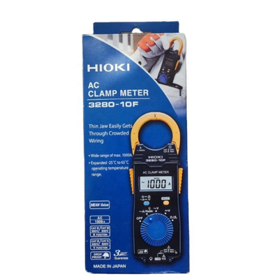 Hioki 3280-10F ক্ল্যাম্প মিটার, ১০০০A ক্ষমতা সহ, ডিসি কারেন্ট পরিমাপ করে