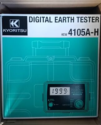 Kyoritsu 4105A-H Digital Ground Resistance Tester with 0 - 200 Volts Range and 0 Ω ~ 2000 Ω Measurement