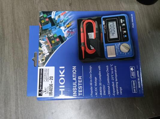 HIOKI IR4056-20 Insulation Resistance Meter with 5 Measurement Ranges 0.3s Response Time and Anti-Drop Protection