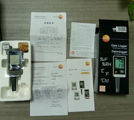 Testo 175H1 Temperature and Humidity Data Logger with Large Display, External Stub Sensor, and Excel Export Function