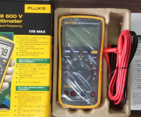 Fluke 17B MAX Digital Multimeter 17BMAX-01 ,Test leads with fines tips for circuit board testing