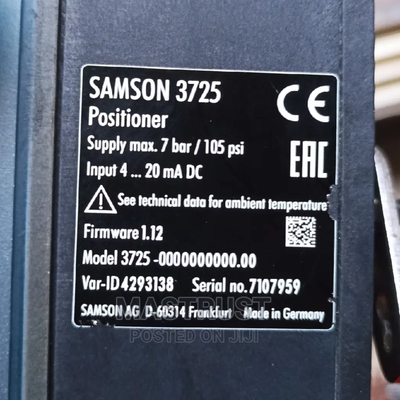 Samson 3725 valve Positioner  3725-0000000000 Surplus Stock