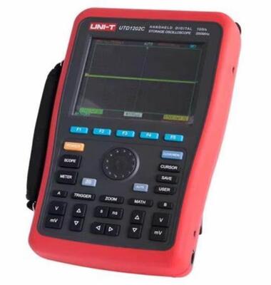 UNI-T UTD1202C Handheld Digital Storage Oscilloscope with 200MHz Bandwidth Dual-Channel Portable Waveform Generator and Multimeter